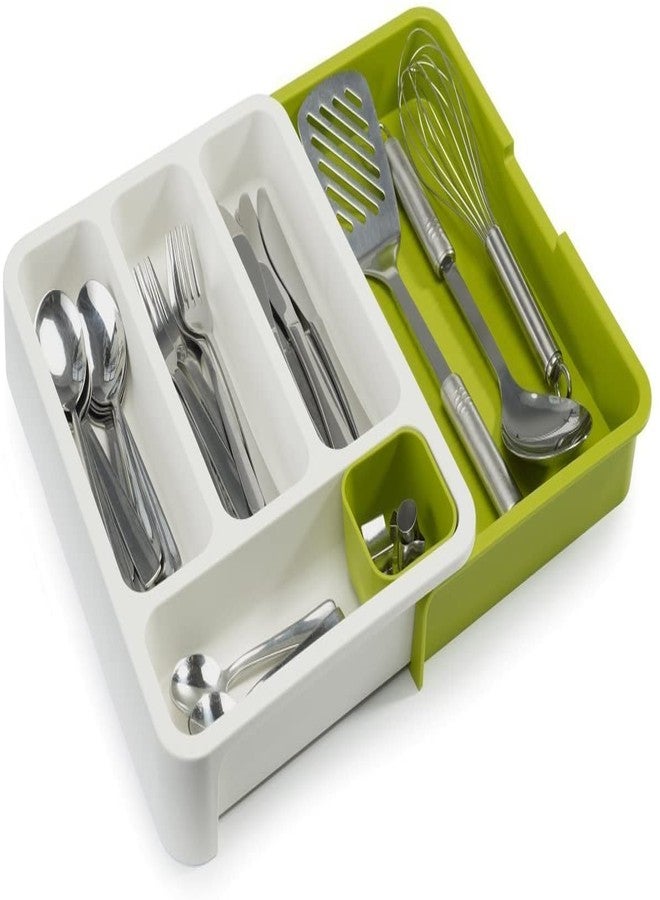 Styxon Drawer Store Expandable Cutlery Tray - Green - Image 1